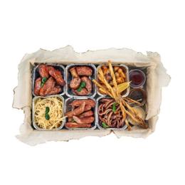 Снек-бокс «Копченый с колбасками» Снек-бокс «Копченый с колбасками»