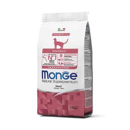 Сухой корм Monge Cat Monoprotein для стерилизованных кошек с говядиной, 1,5кг Сухой корм Monge Cat Monoprotein для стерилизованных кошек с говядиной, 1,5кг