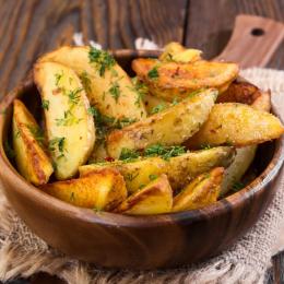 Печеный картофель в духовке с корочкой Печеный картофель в духовке с корочкой